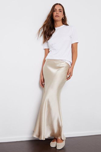 Womens 'Ariel' Satin Maxi Slip Skirt - - 12 - Threadbare - Modalova