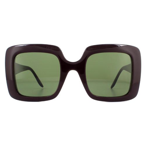 Womens Square Dark Green Sunglasses - One Size - Gucci - Modalova