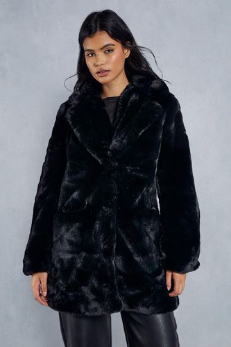Womens Oversized Faux Fur Coat - - M - MISSPAP - Modalova