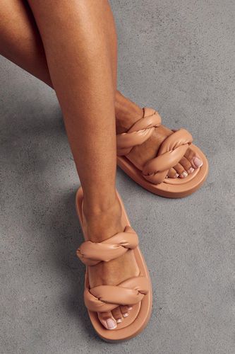 Womens Padded Twist Platform Sandals - - 3 - MISSPAP - Modalova