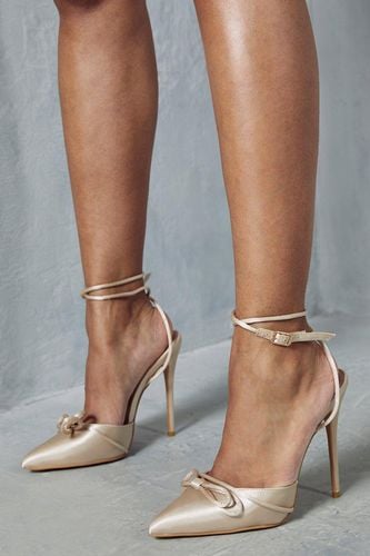 Womens Pointed Bow Detail High Heels - - 8 - MISSPAP - Modalova