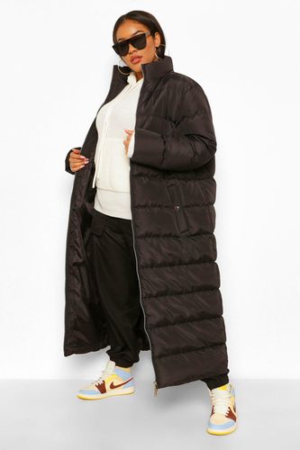 Womens Plus Maxi Longline Puffer Jacket - - 16 - boohoo - Modalova