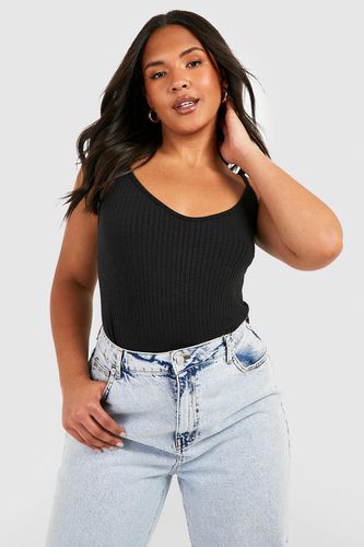 Womens Plus Soft Ribbed Cami Top - - 26 - boohoo - Modalova