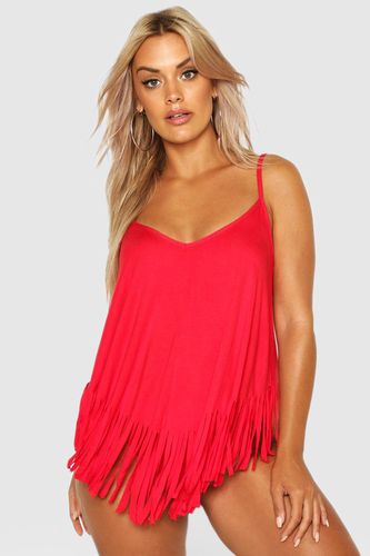 Womens Plus Tassel Beach Cami Top - - 28 - boohoo - Modalova