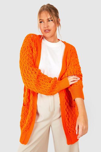 Womens Plus Crochet Knitted Oversized Cardigan - - 18 - boohoo - Modalova
