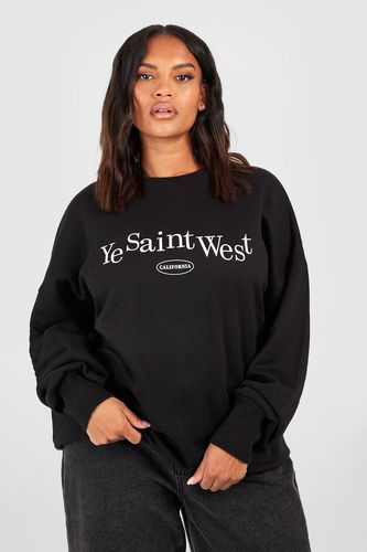 Womens Plus Ye Saint West Sweatshirt - - 18 - boohoo - Modalova