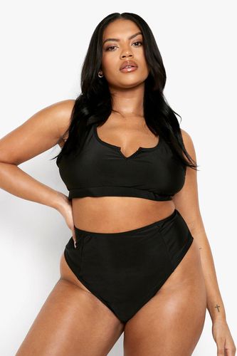 Womens Plus Essentials High Waisted Bikini Brief - - 22 - boohoo - Modalova