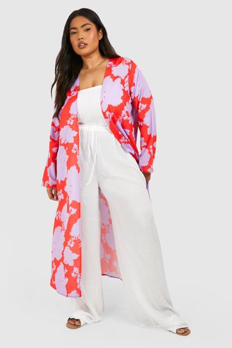 Womens Plus Bright Ditsy Floral Kimono - - 16 - boohoo - Modalova
