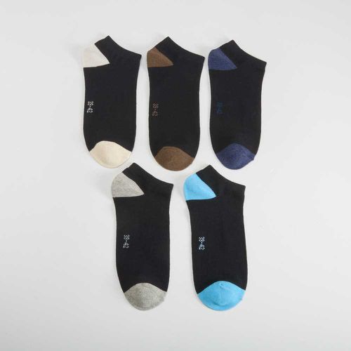 Pack 5x calcetines invisibles puntera contraste - Color: - Merkal - Modalova