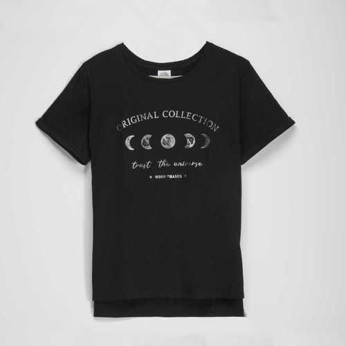Camiseta manga corta negra fase lunar mujer - Color: - NYC - Modalova