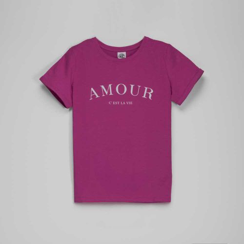 Camiseta manga corta malva Amour mujer - Color: - NYC - Modalova