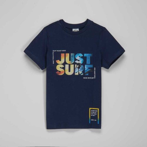 Camiseta manga corta surf azul niño - Color: - Seven Five - Modalova