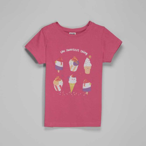 Camiseta manga corta helados niña - Color: - Oh girl! - Modalova
