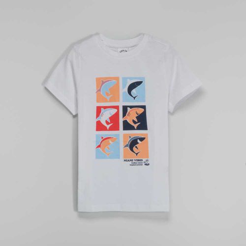 Camiseta de manga corta tiburones - Color: - Seven Five - Modalova