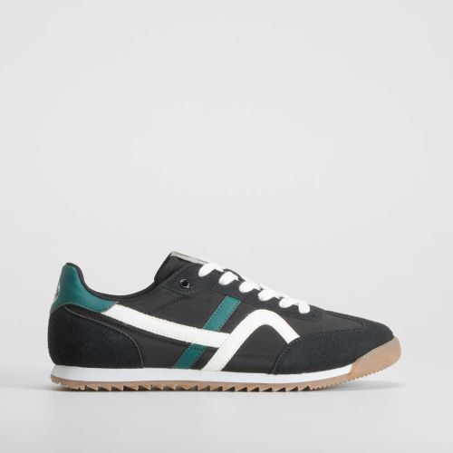 Sneaker retro negra y verde - Talla: 40 - NYC - Modalova