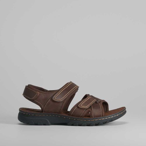 Sandalia de piel velcros - Talla: 43 - Comfeet - Modalova