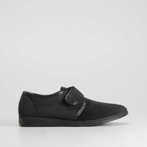 Zapatilla de casa negra y velcro - Talla: 40 - Comfeet - Modalova