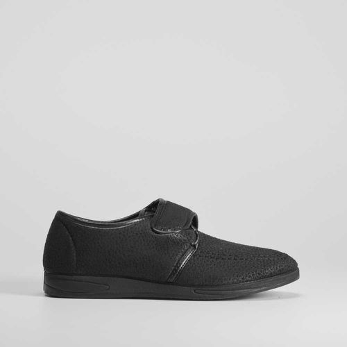 Zapatilla negra cómoda con velcro - Talla: 40 - Comfeet - Modalova