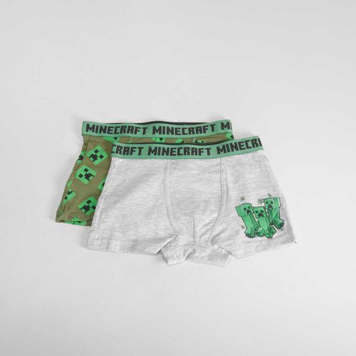 Pack 2x boxers niño gris - Color: - Minecraft - Modalova