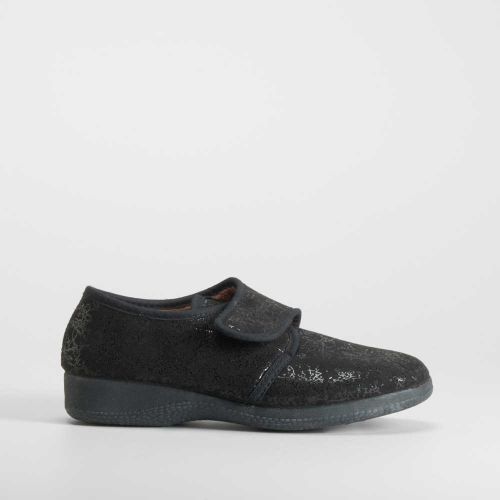 Zapatilla casa cerrada velcro negra - Talla: 38 - Comfeet - Modalova