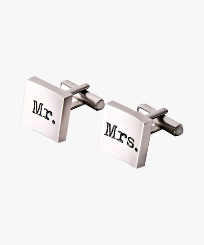 „Mr&Mrs“-Manschettenknöpfe Herren - Profuomo - Modalova