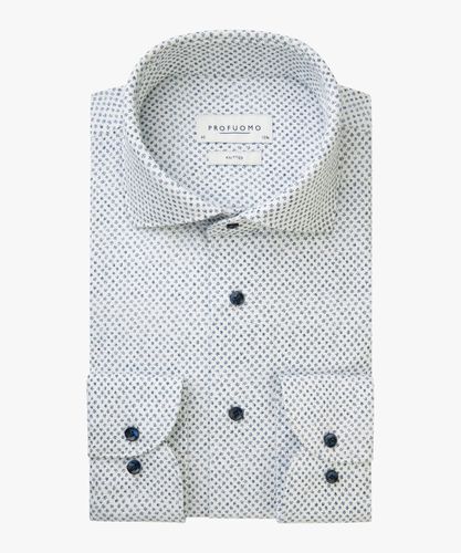 Profuomo Weißes Print-Shirt Herren - Profuomo - Modalova