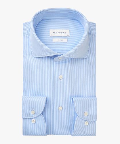 Blaues Hemd aus Single-Jersey Herren - Profuomo - Modalova