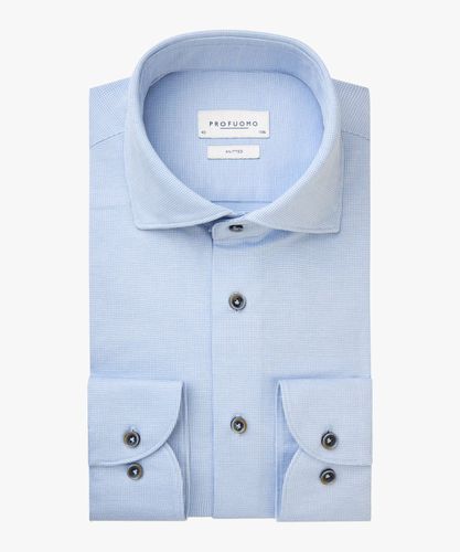 Blaues Hemd aus Single-Jersey Herren - Profuomo - Modalova