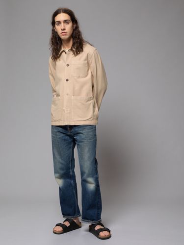 Barney Worker Jacket Cream Men's Organic Jackets X Small Sustainable Clothing - Nudie Jeans - Modalova