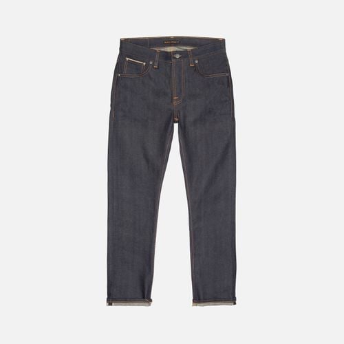 Grim Tim Dry Deep Selvage Mid Waist Slim Fit Organic Selvedge Jeans W24/L28 Sustainable Denim - Nudie Jeans - Modalova