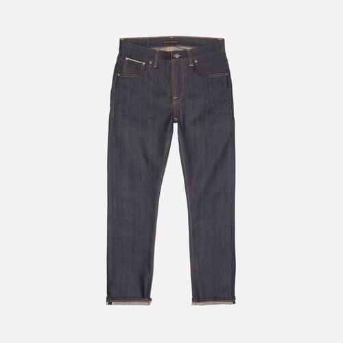 Grim Tim Dry Deep Selvage Mid Waist Slim Fit Organic Selvedge Jeans W32/L30 Sustainable Denim - Nudie Jeans - Modalova