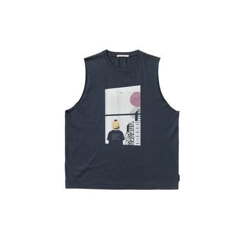 Louise Sleeveless Window Navy Women's Organic T-shirts X Small Sustainable Clothing - Nudie Jeans - Modalova