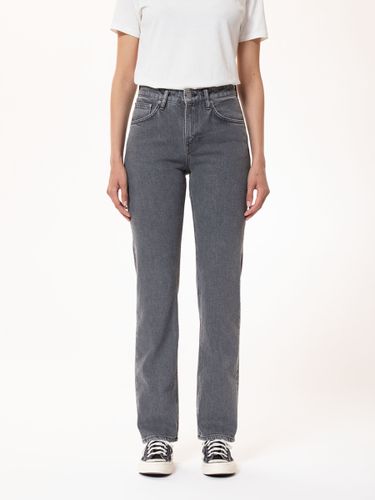 Straight Sally Ash Mid Waist Regular Straight Fit Women's Organic Jeans W24/L30 Sustainable Denim - Nudie Jeans - Modalova
