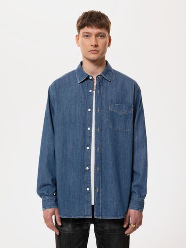 Filip Casual Some Kind of Denim Shirt Men's Organic Shirts X Small Sustainable Clothing - Nudie Jeans - Modalova