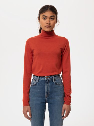 Vivi Rollneck Rosso Women's Organic Knits X Small Sustainable Clothing - Nudie Jeans - Modalova