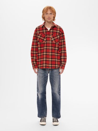 Filip Flannel Shirt Men's Organic Shirts Large Sustainable Clothing - Nudie Jeans - Modalova