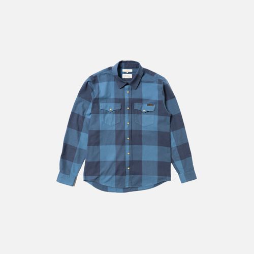 George Flannel Shirt Men's Organic Shirts X Small Sustainable Clothing - Nudie Jeans - Modalova