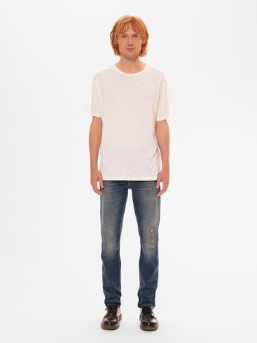 Lean Dean Yesterdays News Mid Waist Slim Tapered Fit Men's Organic Jeans W24/L28 Sustainable Denim - Nudie Jeans - Modalova