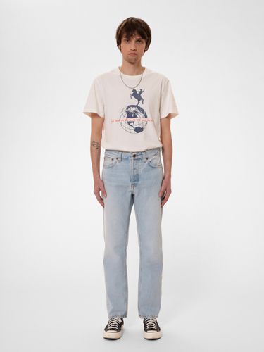 Roy Get Back T-Shirt Offwhite Men's Organic Shirts Medium Sustainable Clothing - Nudie Jeans - Modalova