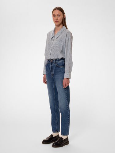 Amalia Indigo Striped Shirt /Offwhite Women's Organic Shirts Large Sustainable Clothing - Nudie Jeans - Modalova