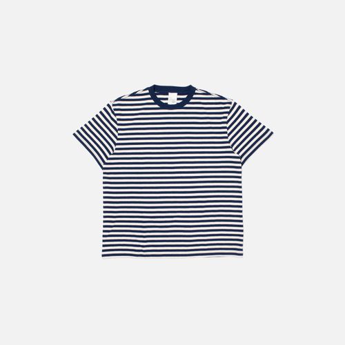 Leif Breton Stripe T-shirt Offwite/ Men's Organic T-shirts Small Sustainable Clothing - Nudie Jeans - Modalova