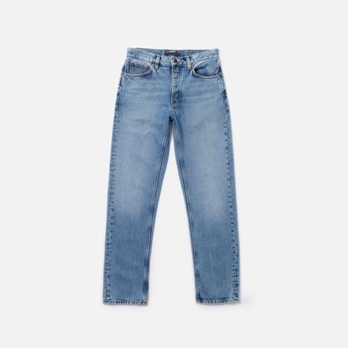 Rad Rufus Indigo High Waist Regular Straight Fit Men's Organic Jeans W25/L28 Sustainable Denim - Nudie Jeans - Modalova