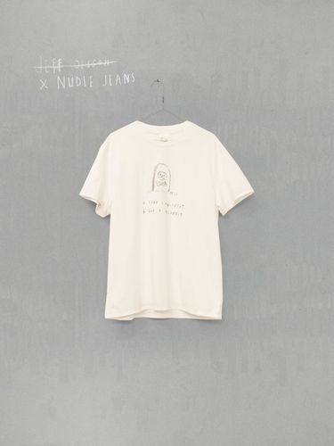 Roy Born In Hell T-shirt Offwhite Men's Organic T-shirts Small Sustainable Clothing - Nudie Jeans - Modalova