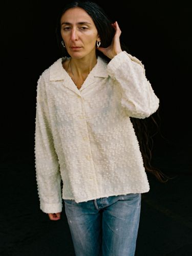 Juni Fringe Shirt Offwhite Women's Organic Shirts X Small Sustainable Clothing - Nudie Jeans - Modalova