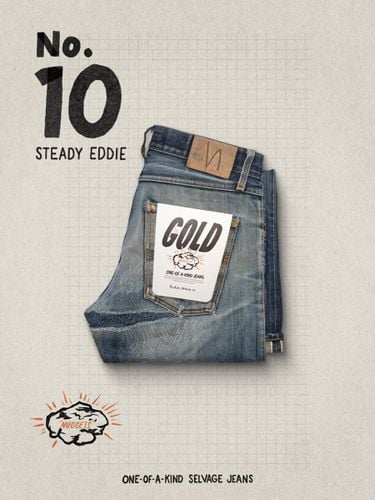 Re-use Gold #10 Men's Organic Jeans W31/L32 Sustainable Clothing - Nudie Jeans - Modalova