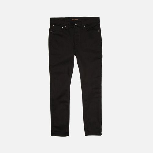 Lean Dean Dry Everblack Mid Waist Slim Tapered Fit Men's Organic Jeans W24/L30 Sustainable Denim - Nudie Jeans - Modalova