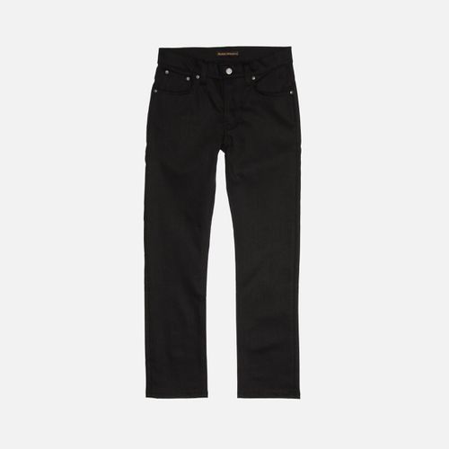 Grim Tim Dry Everblack Mid Waist Slim Fit Men's Organic Jeans W24/L28 Sustainable Denim - Nudie Jeans - Modalova