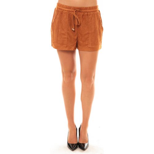 Shorts By La Vitrine Short Y536 camel - La Vitrine De La Mode - Modalova