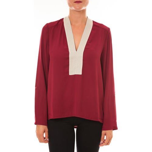 Camicetta By La Vitrine Blouse Z089 bordeaux - La Vitrine De La Mode - Modalova