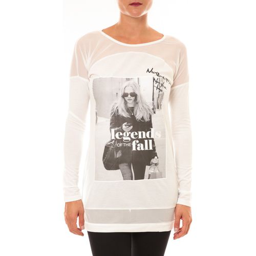 T-shirts a maniche lunghe Tee Shirt Manches Longues MC1919 blanc - La Vitrine De La Mode - Modalova